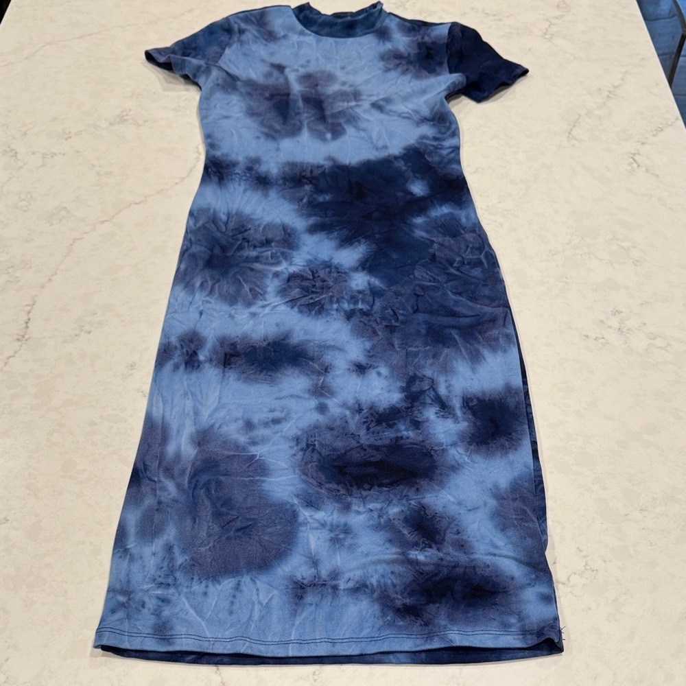 Tie-Dye Blue Dress